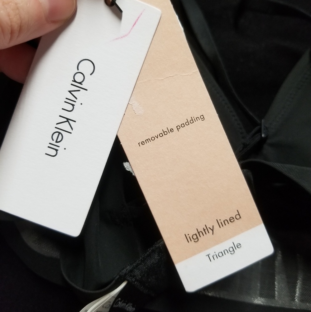 ✔SOLD✔ CK Lightly Lined Triangle Bralette - Picture 4 of 8